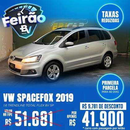 VOLKSWAGEN SPACEFOX 1.6 MSI TRENDLINE 8V FLEX 4P AUTOMATIZADO VOLKSWAGEN SPACEFOX 1.6 MSI TRENDLINE 8V FLEX 4P AUTOMATIZADO